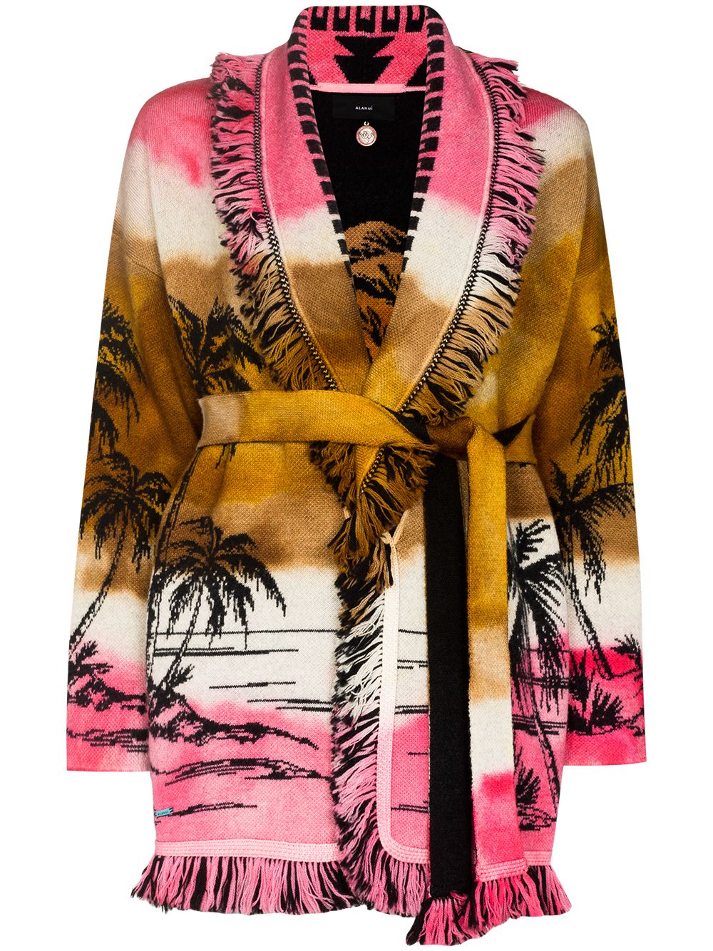 фото Alanui sunset on the sea icon belted cardigan