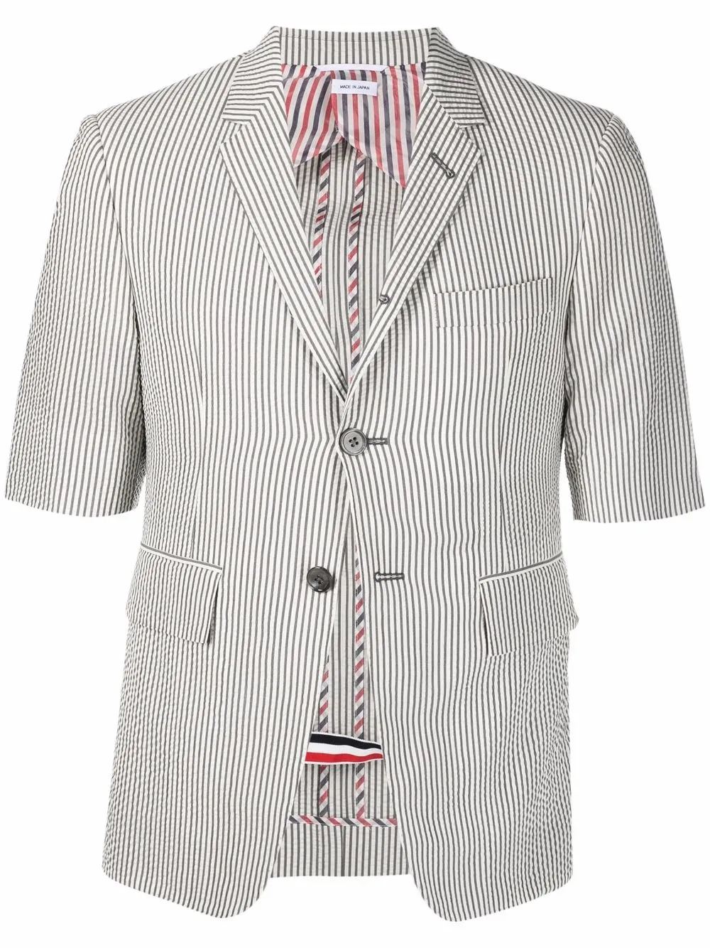 

Thom Browne blazer con diseño a rayas - Gris