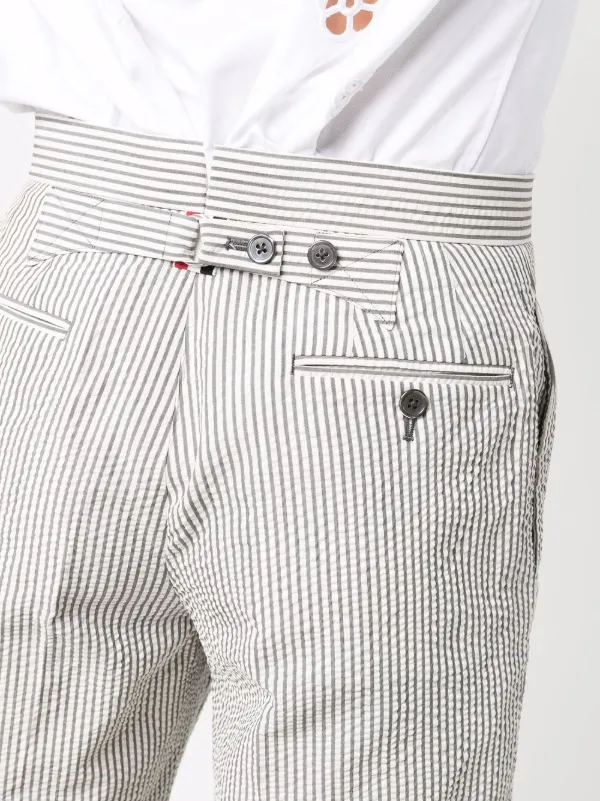 Thom Browne ストライプ ショートパンツ | グレー | FARFETCH JP