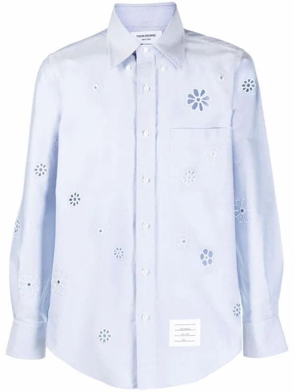 Thom Browne floral-embroidered Shirt 