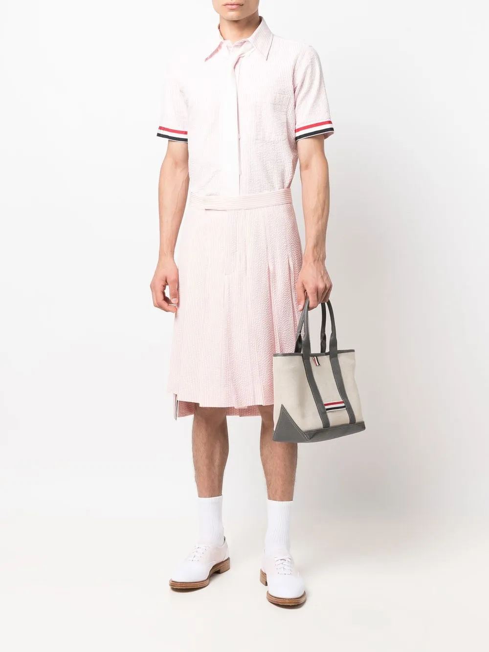 Thom Browne Gestreept overhemd - Roze