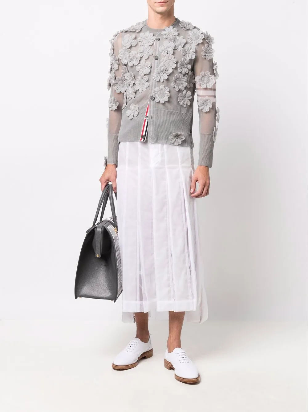 Thom Browne Doorzichtig vest - Grijs