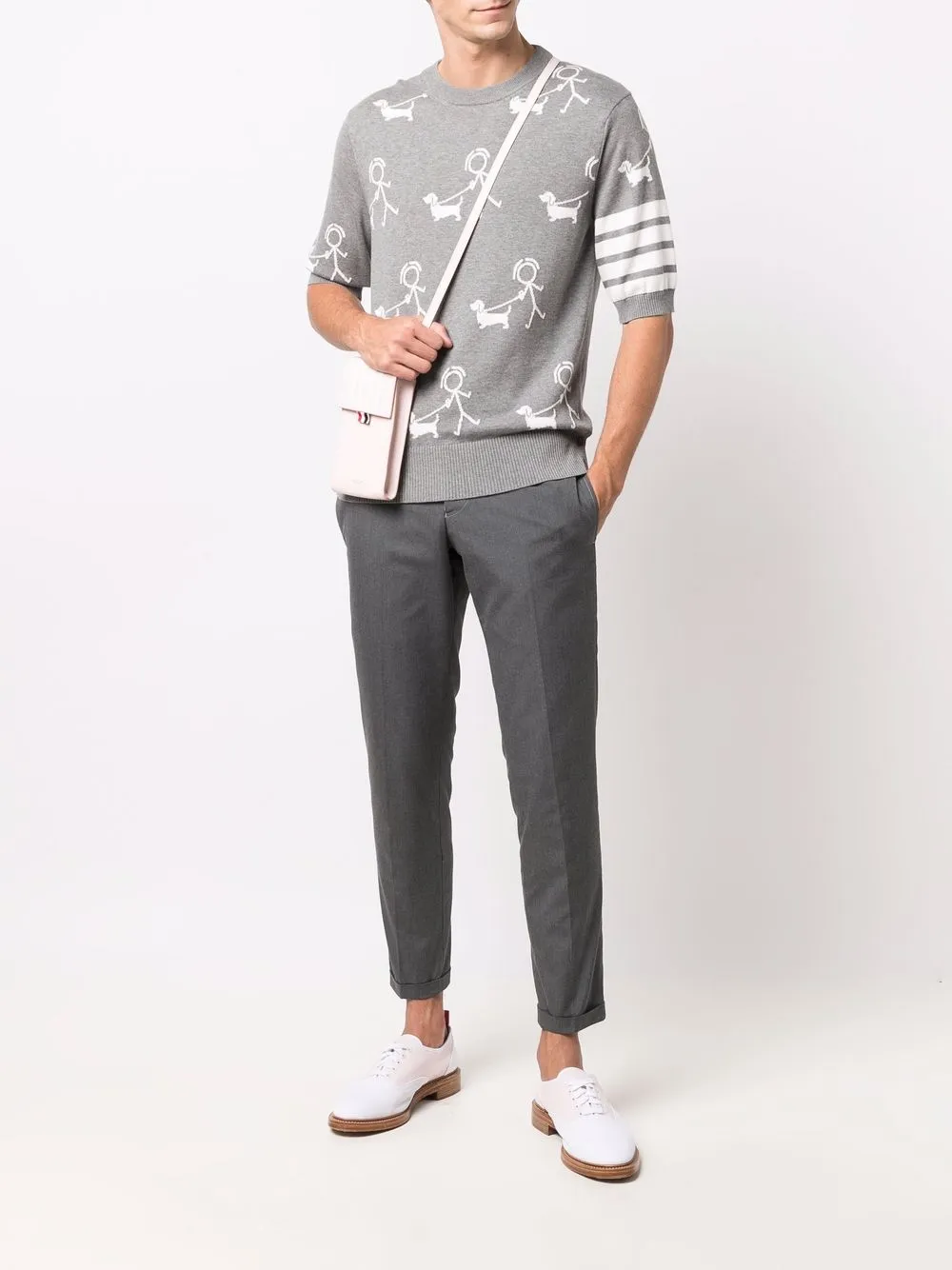 Thom Browne Gebreide trui - Grijs