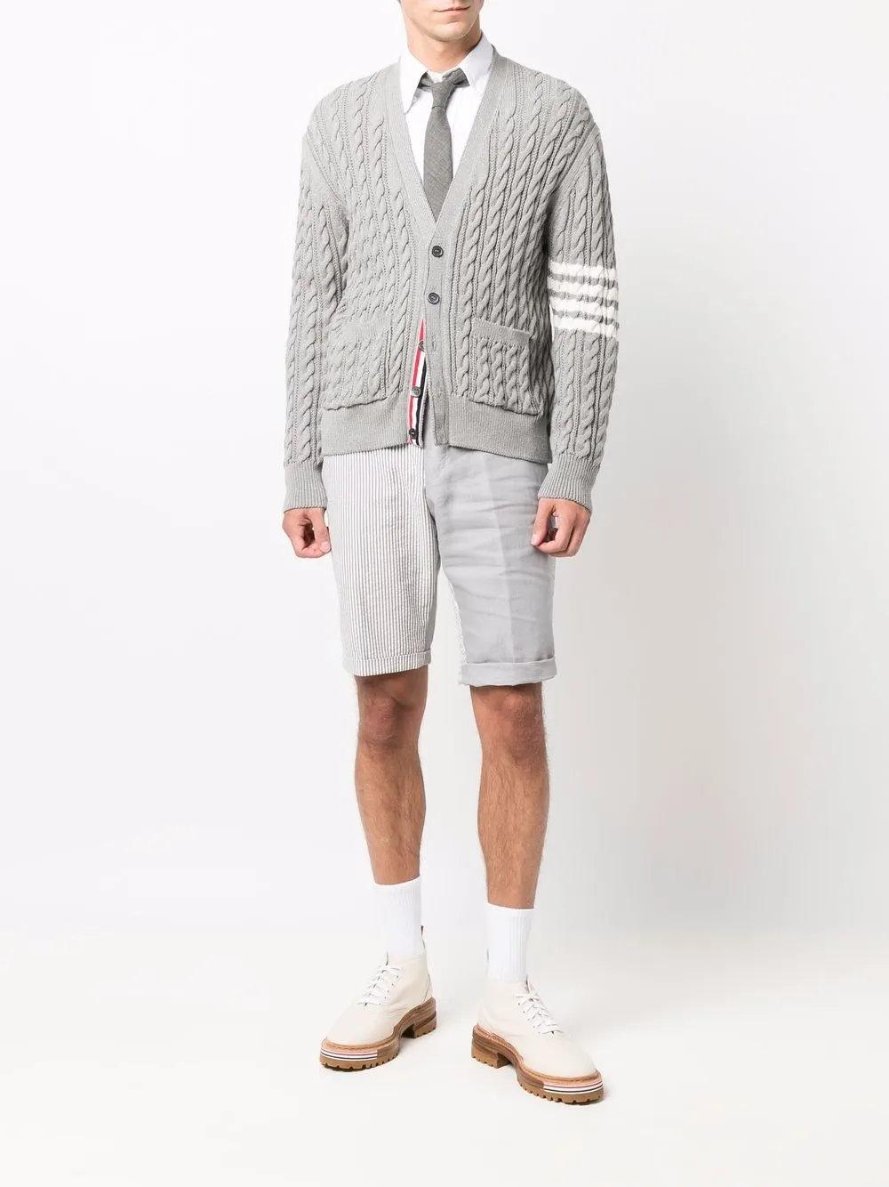 Thom Browne Gestreept vest - Grijs