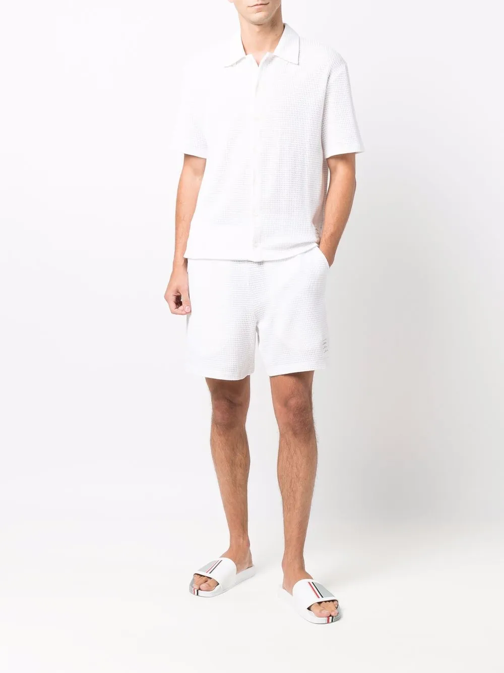 Thom Browne Overhemd met korte mouwen - Wit