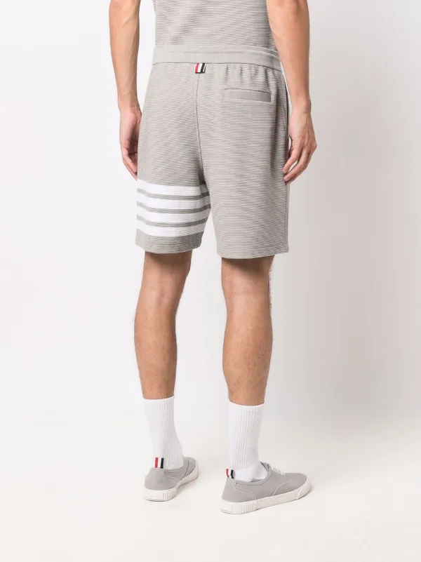 Thom Browne Ottoman 4-Bar Sweatshorts | Grey | FARFETCH