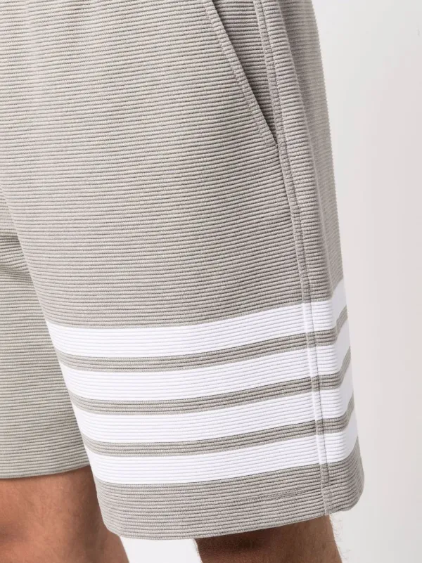 Thom Browne Ottoman 4-Bar Sweatshorts | Grey | FARFETCH