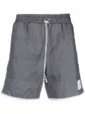 Thom Browne ripstop track shorts - Silver