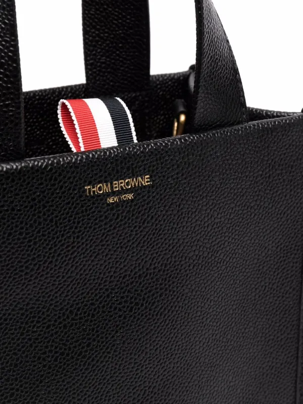 Thom Browne Smaller Square Tote Bag | Black | FARFETCH
