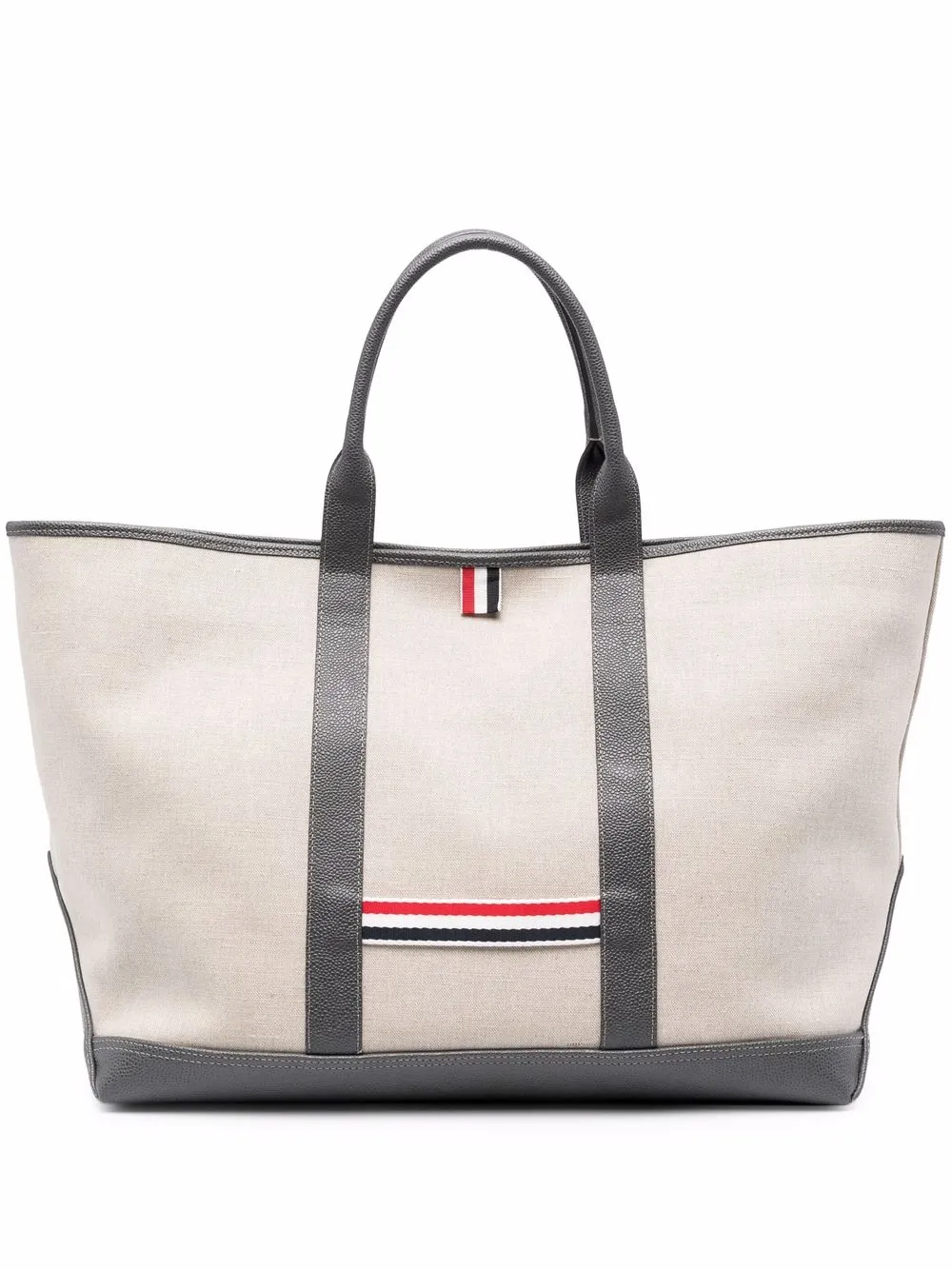 thom browne sac cabas médium - tons neutres