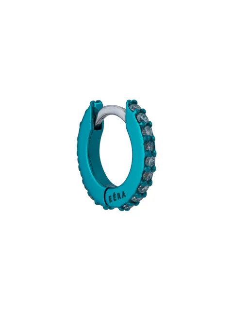 EÉRA 18kt white gold mini diamond huggie