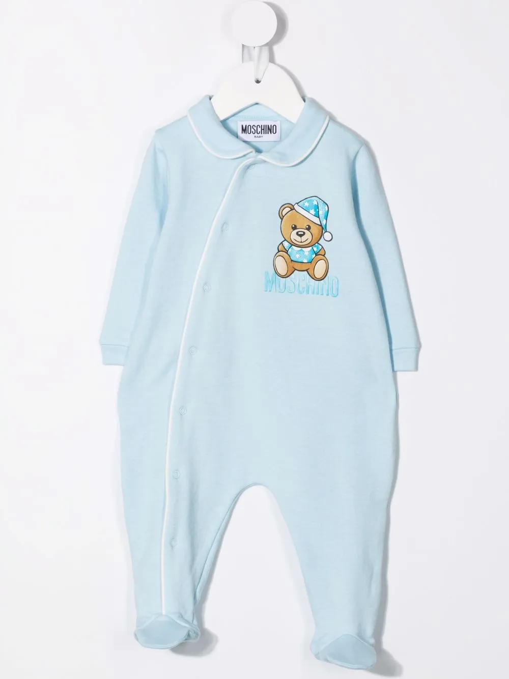 Image 2 of Moschino Kids Teddy Bear motif babygrow set
