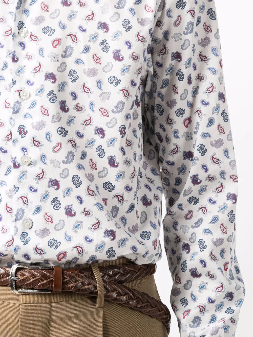 фото Etro рубашка с принтом пейсли