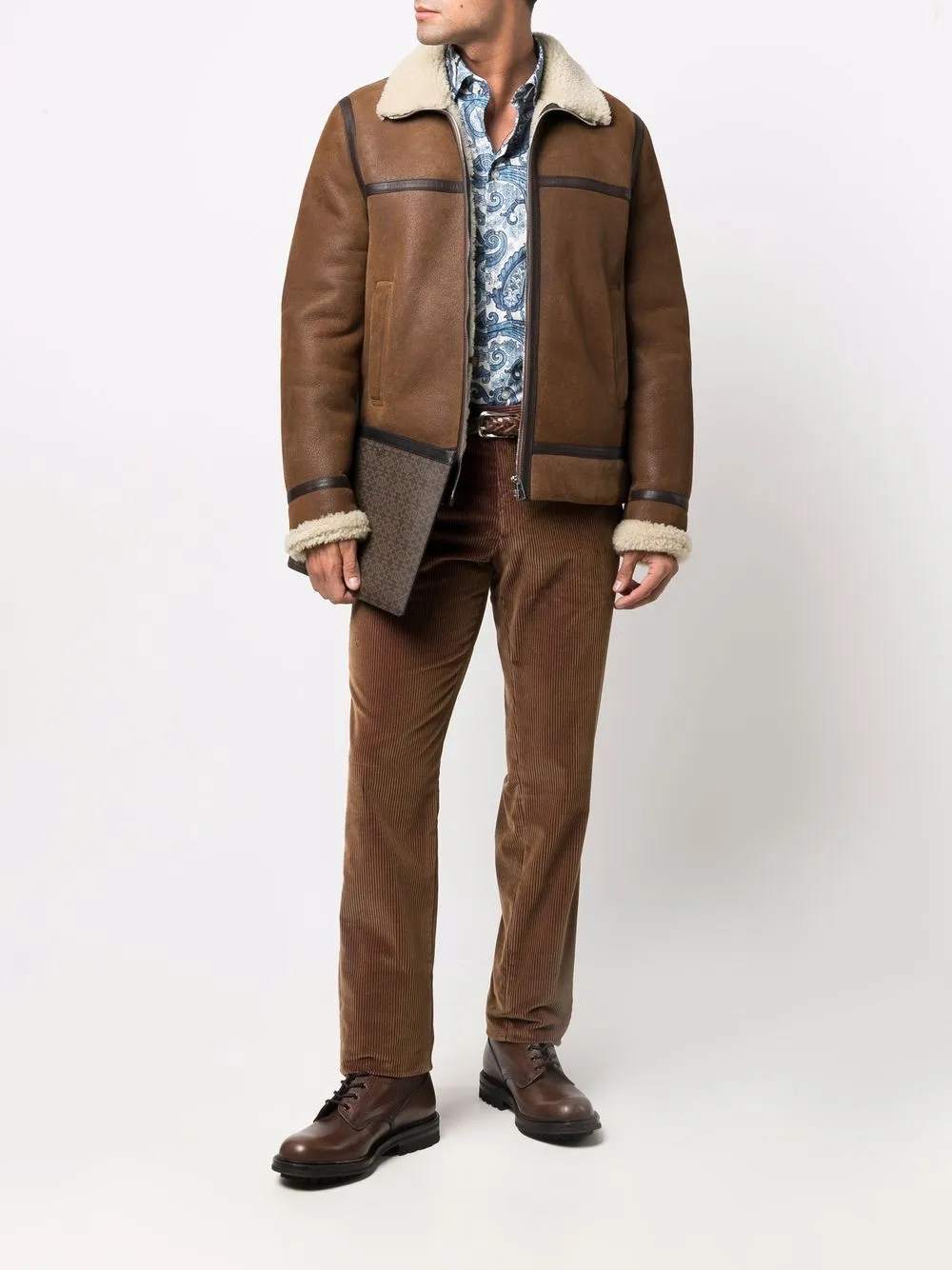 фото Etro рубашка с принтом пейсли