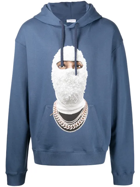 Ih Nom Uh Nit Gold Face print hoodie