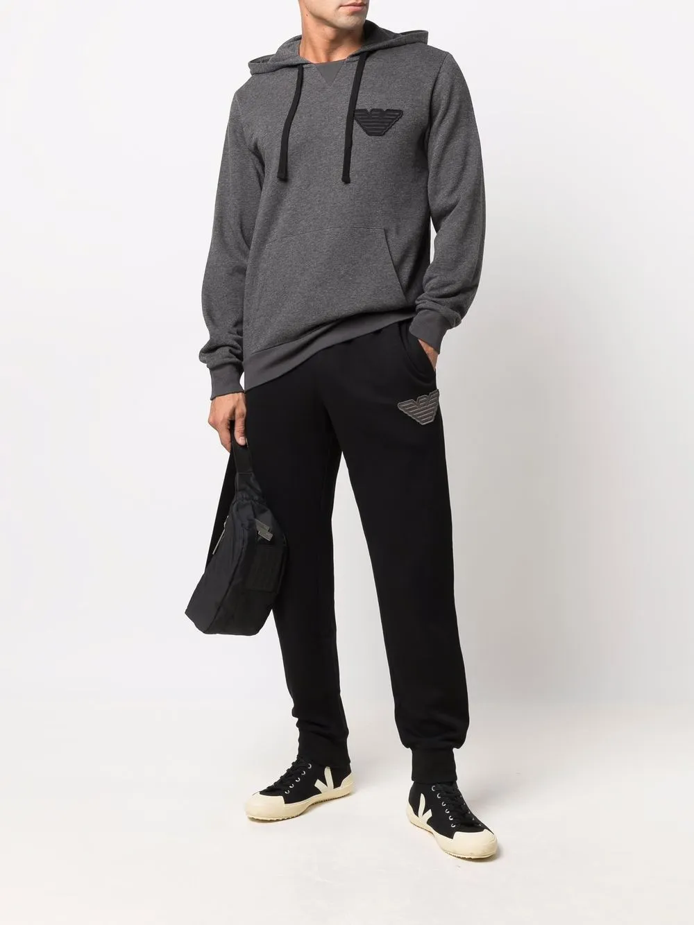 фото Emporio armani худи с кулиской и логотипом