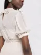 Self-Portrait pleated chiffon mini dress