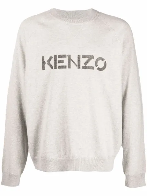Kenzo suéter con logo estampado