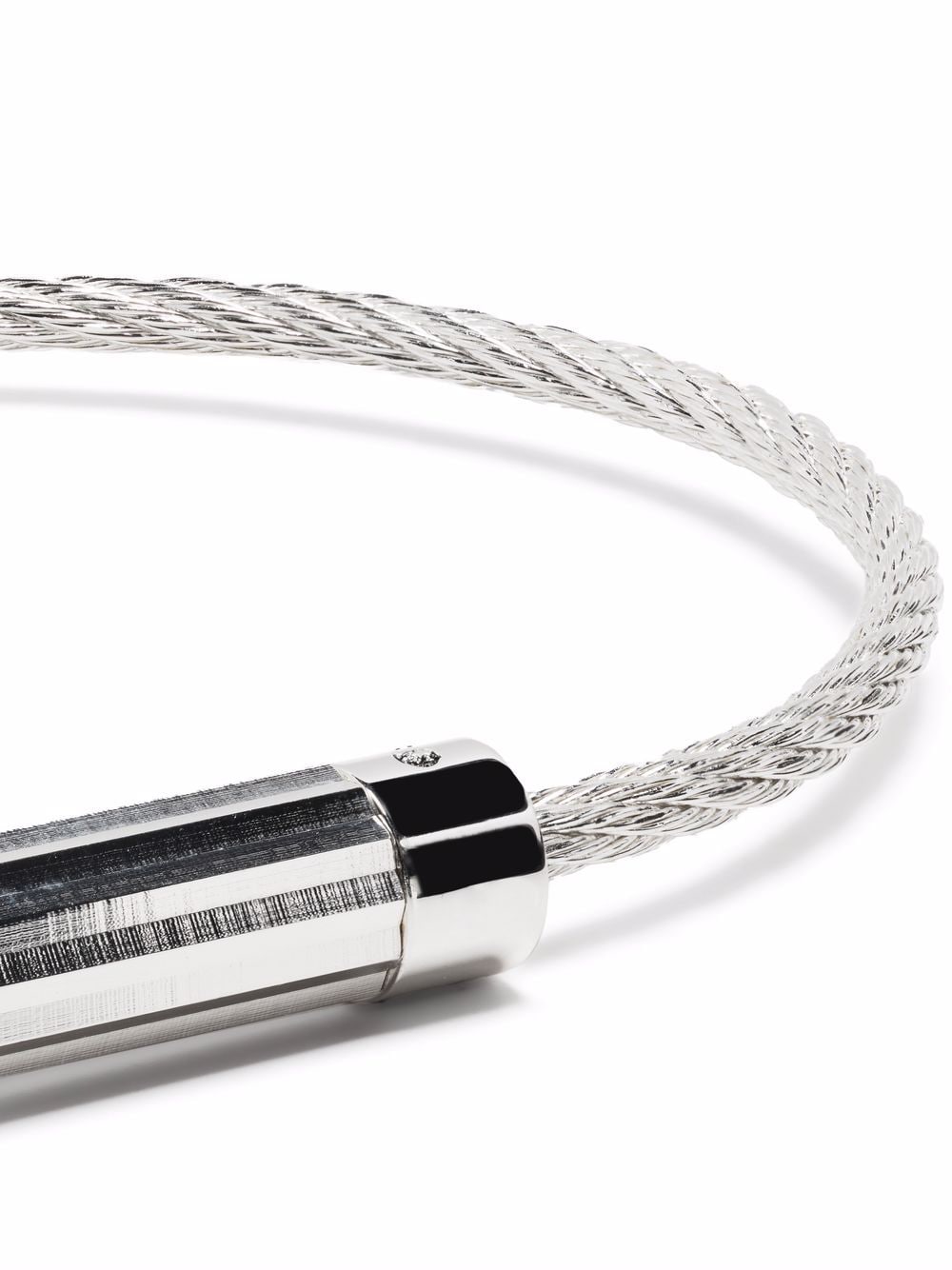 Shop Le Gramme 9g Cable Bracelet In Silber