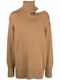 Y/Project cutout roll neck jumper - Neutrals