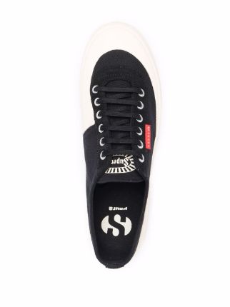 lace-up low-top sneakers展示图