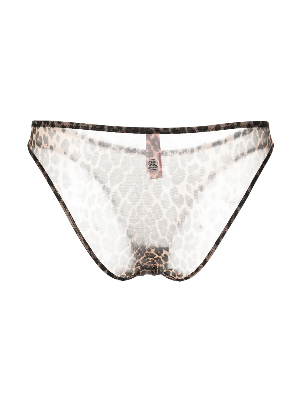 Agent Provocateur Slip met luipaardprint - Zwart