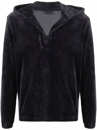 armani half zip sweatshirt