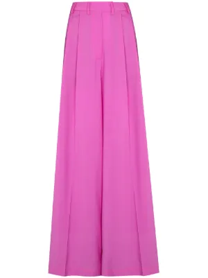 wide leg drawstring trousers