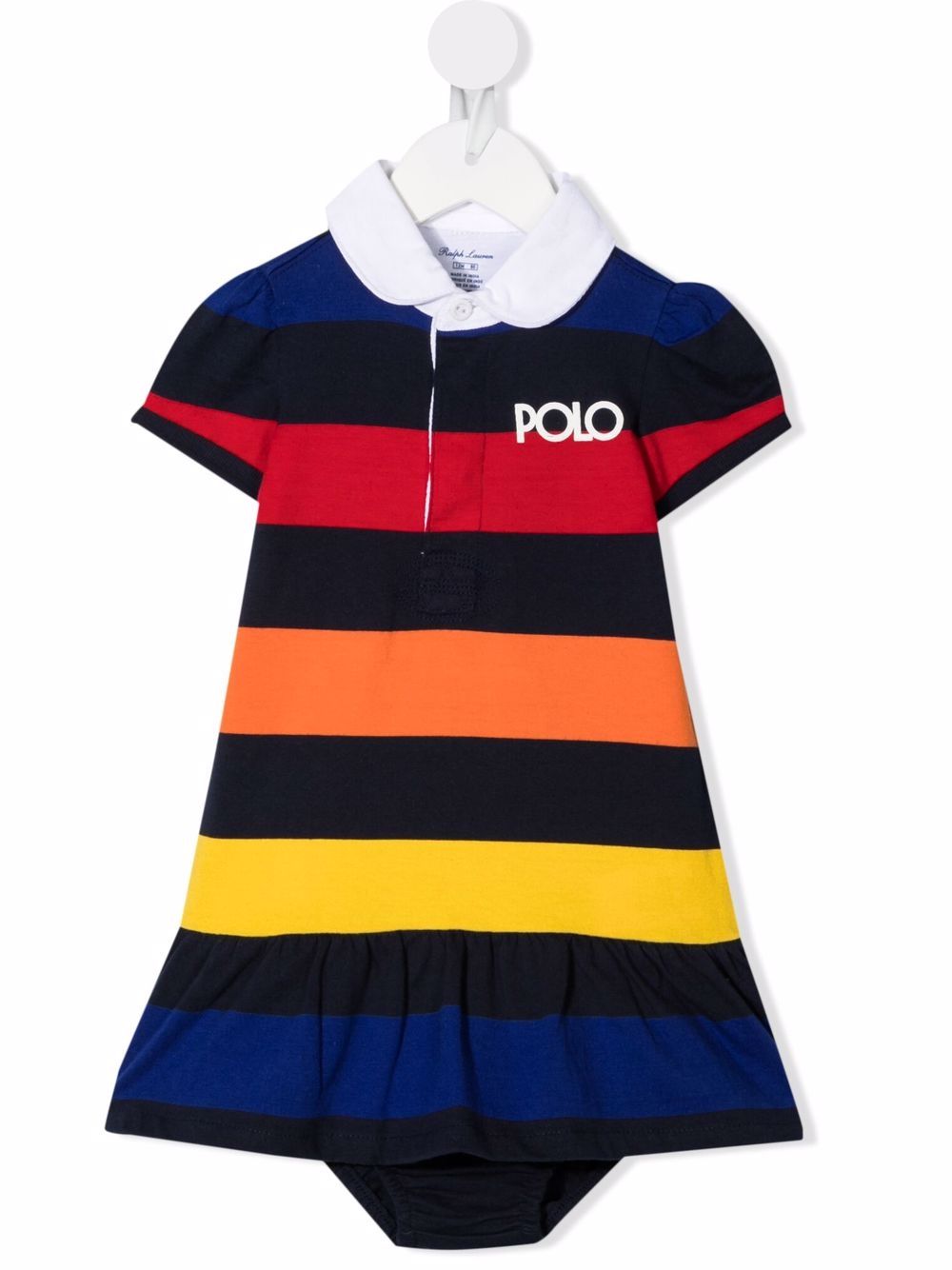 фото Ralph lauren kids платье с короткими рукавами и принтом