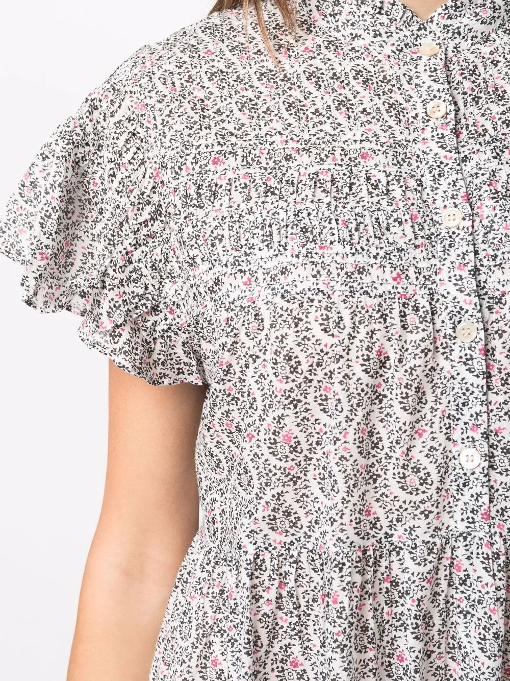 фото Isabel marant étoile платье-трапеция с цветочным принтом