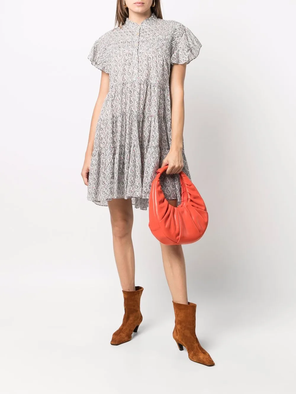 фото Isabel marant étoile платье-трапеция с цветочным принтом