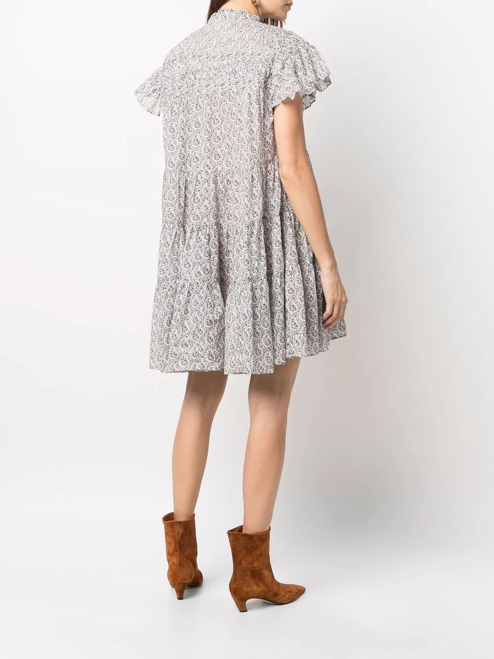 фото Isabel marant étoile платье-трапеция с цветочным принтом