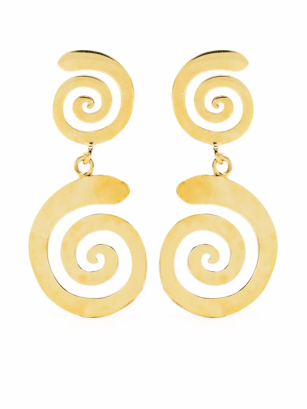 

ALBERT COLL Fortuna spiral earrings - Gold