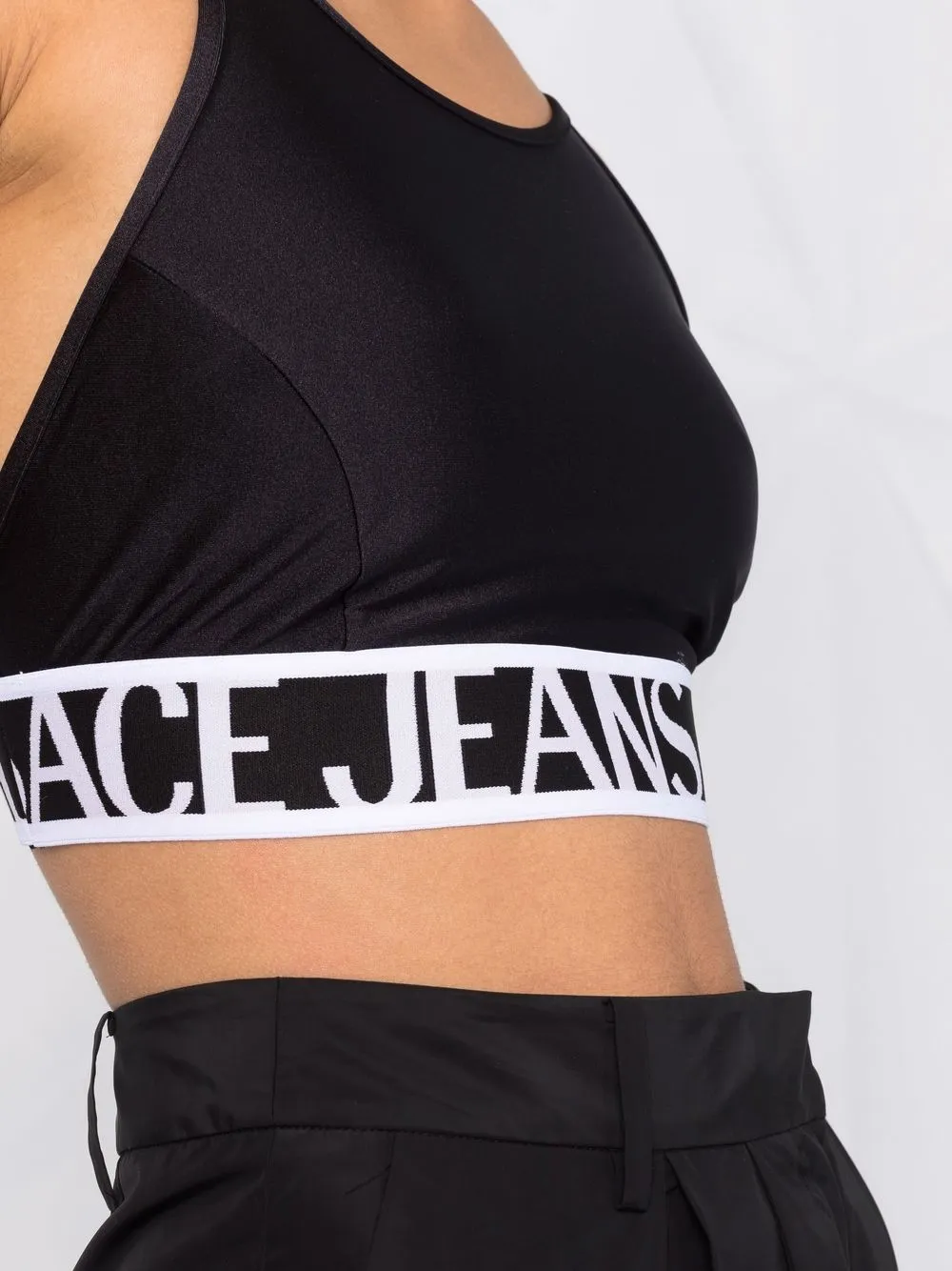 фото Versace jeans couture укороченный топ с логотипом