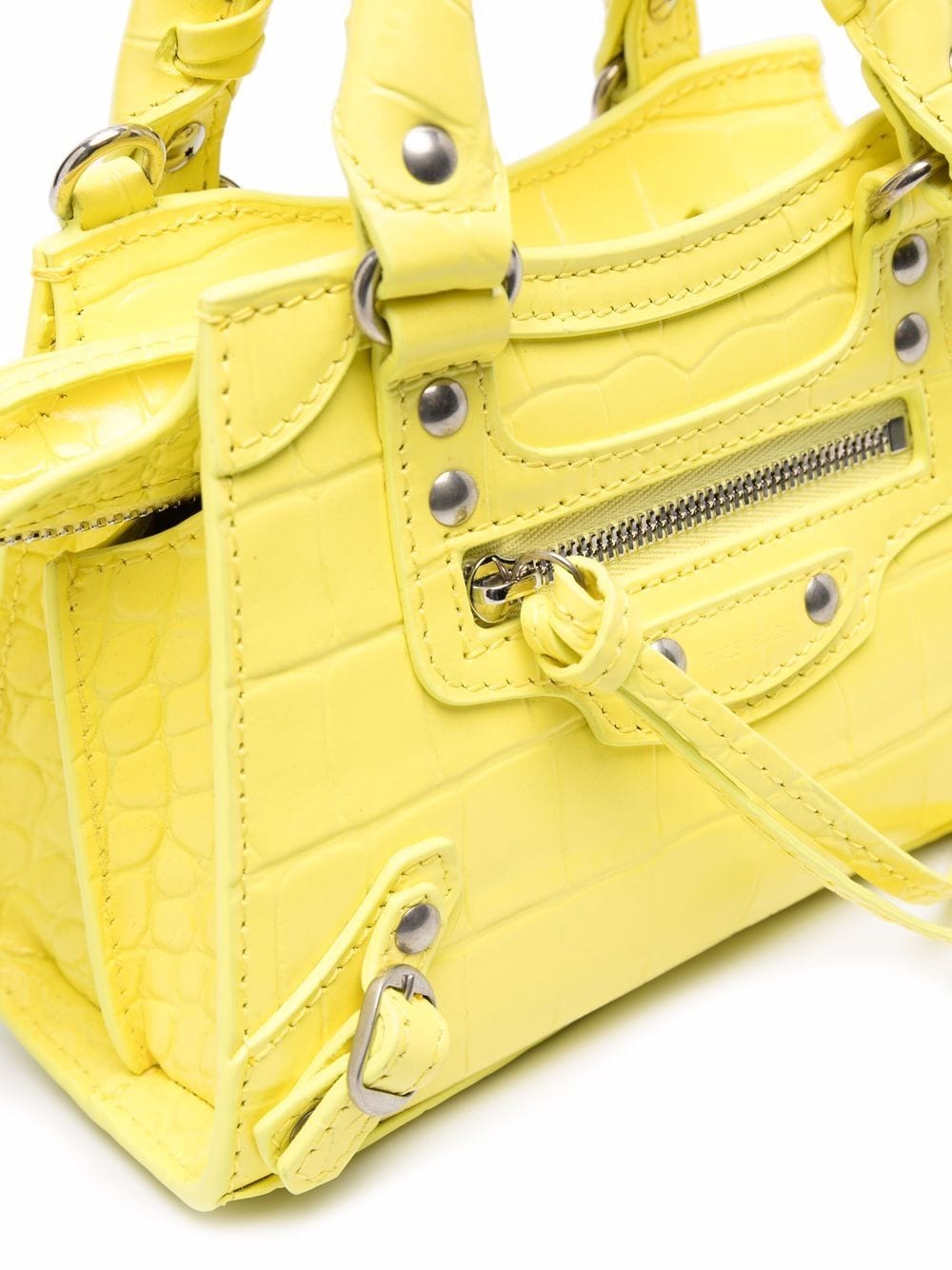 Shop Balenciaga Small Neo Classic Tote Bag In Yellow