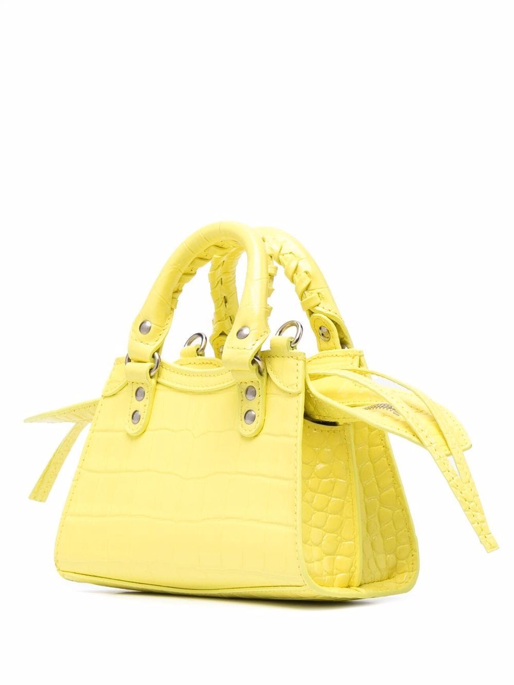 Shop Balenciaga Small Neo Classic Tote Bag In Yellow