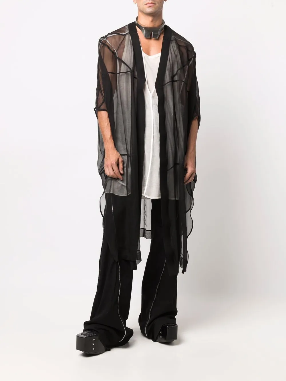 rick owens peter 半透明披风 图 2