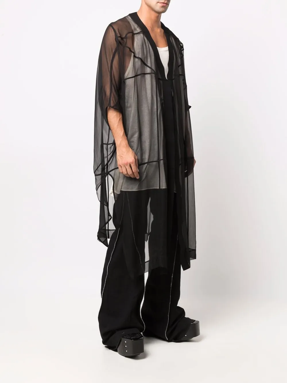 rick owens peter 半透明披风 图 3