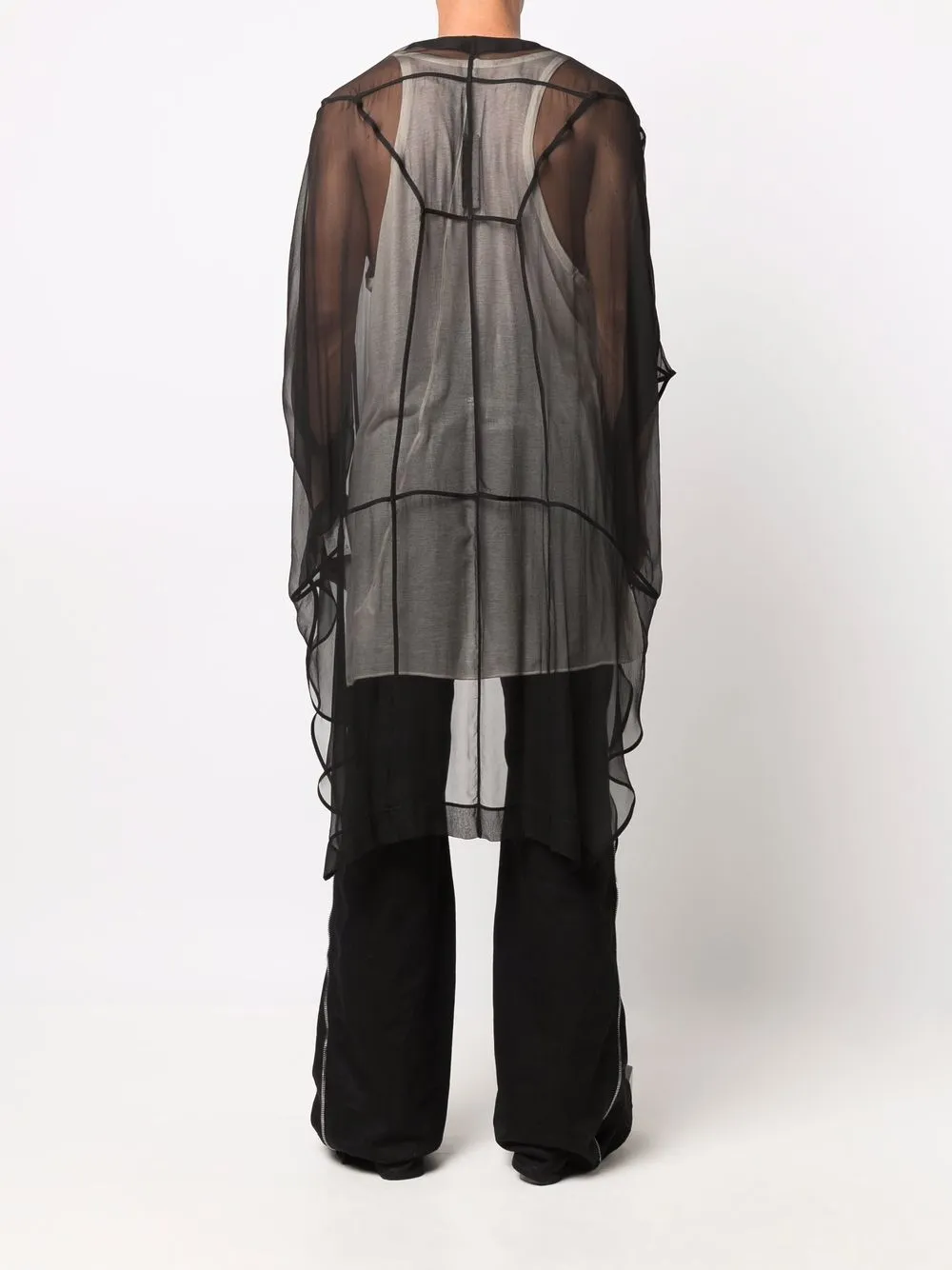 rick owens peter 半透明披风 图 4