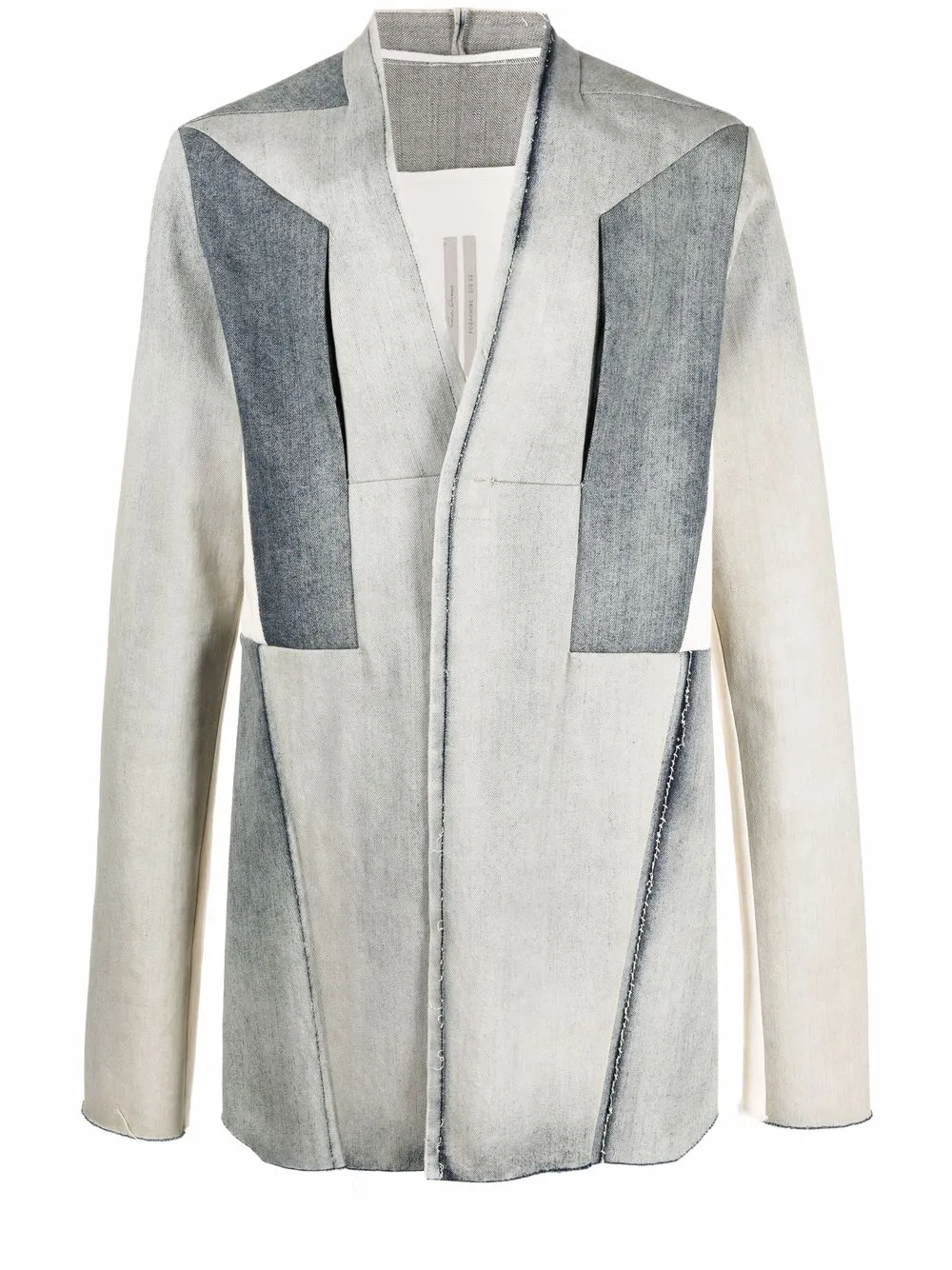 

Rick Owens camisa Fogpocket con diseño en patchwork - Azul