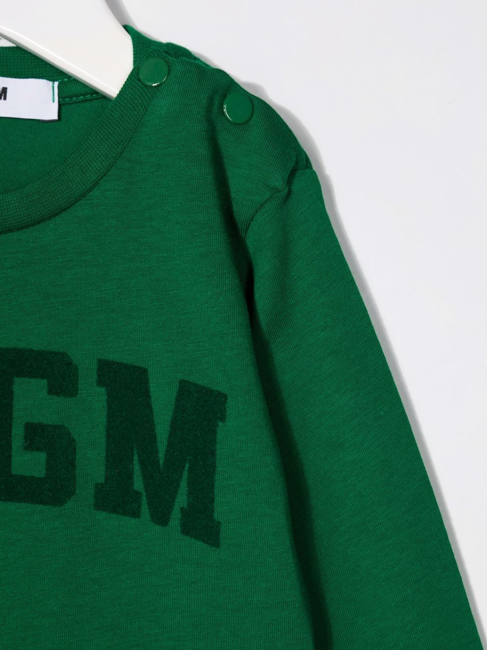 фото Msgm kids толстовка с круглым вырезом и логотипом