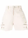 Rick Owens distressed cut-off shorts - Neutrals