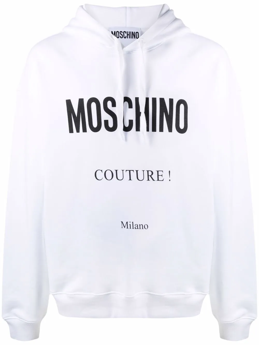 

Moschino hoodie con logo estampado - Blanco