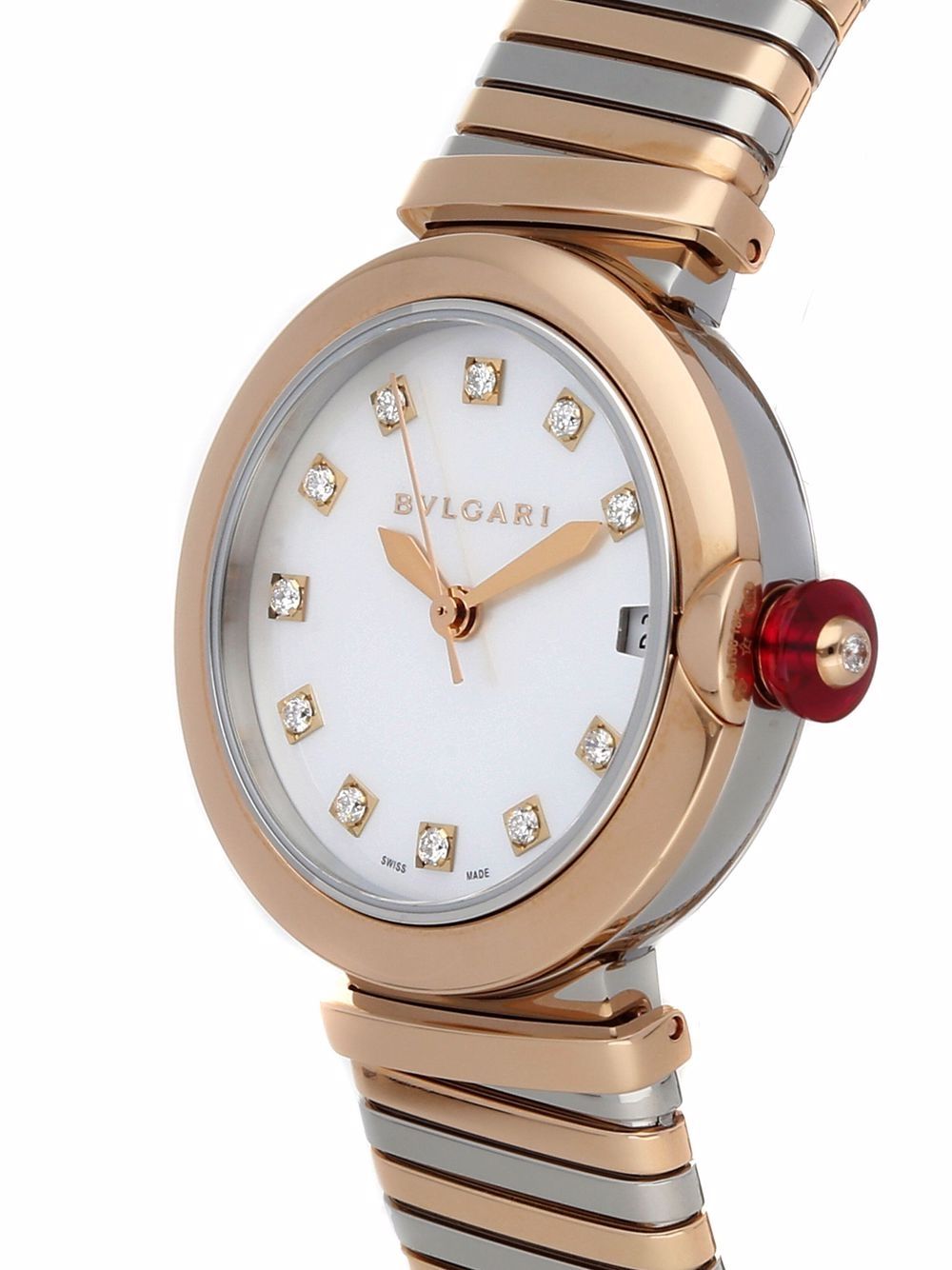 фото Bvlgari pre-owned наручные часы tubogas pre-owned 33 мм 2021-го года