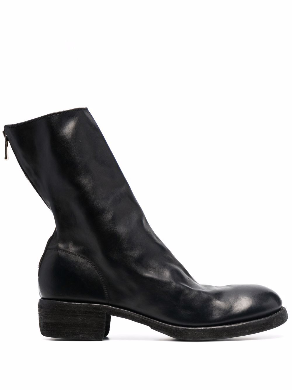 

Guidi zipped ankle boots - Black