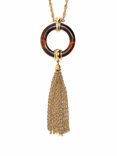Monet Pre-Owned 1990s tassel pendant necklace