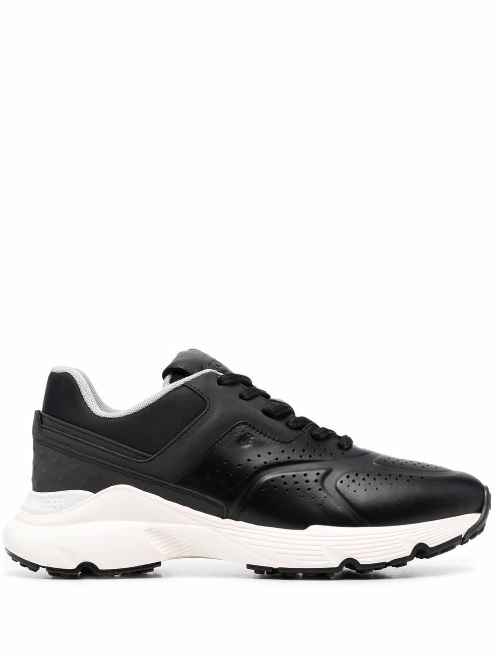 

Tod's perforated leather trainers - Black