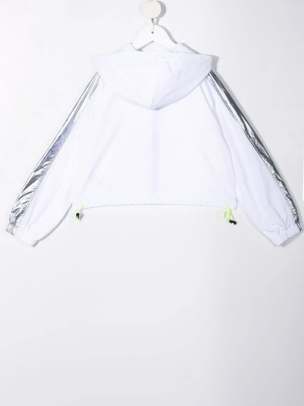 фото Pinko kids ветровка с капюшоном и нашивкой-логотипом