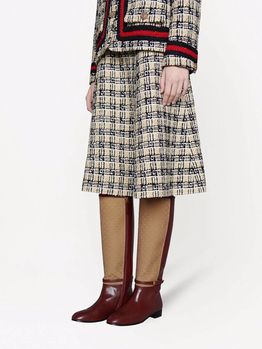 Gucci gg knee high boots Clearance