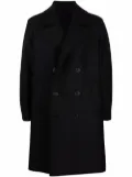 Harris Wharf London double-breasted tailored coat - Black